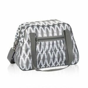 🎄 31 ALL IN TOTE in Charcoal Links Pattern NIP